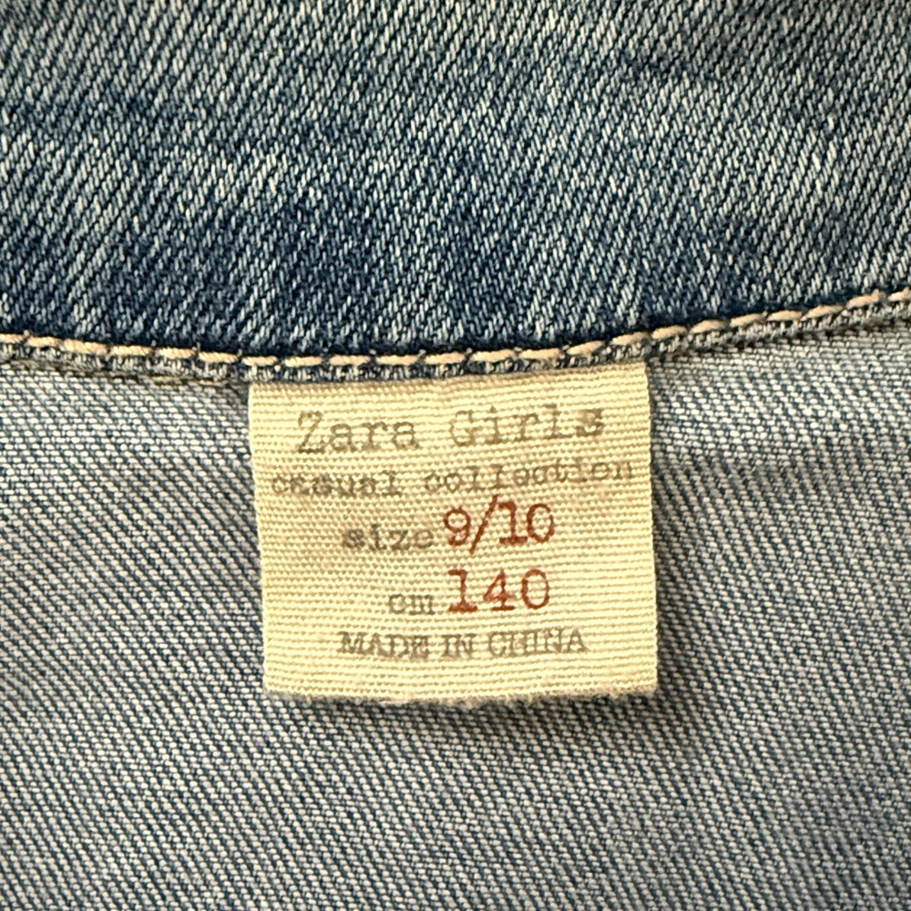 Zara Girls Light Blue Denim Jacket - Picture 2 of 4